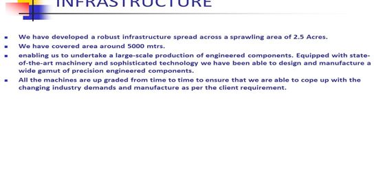 Infrastructure — 2.5 Acres